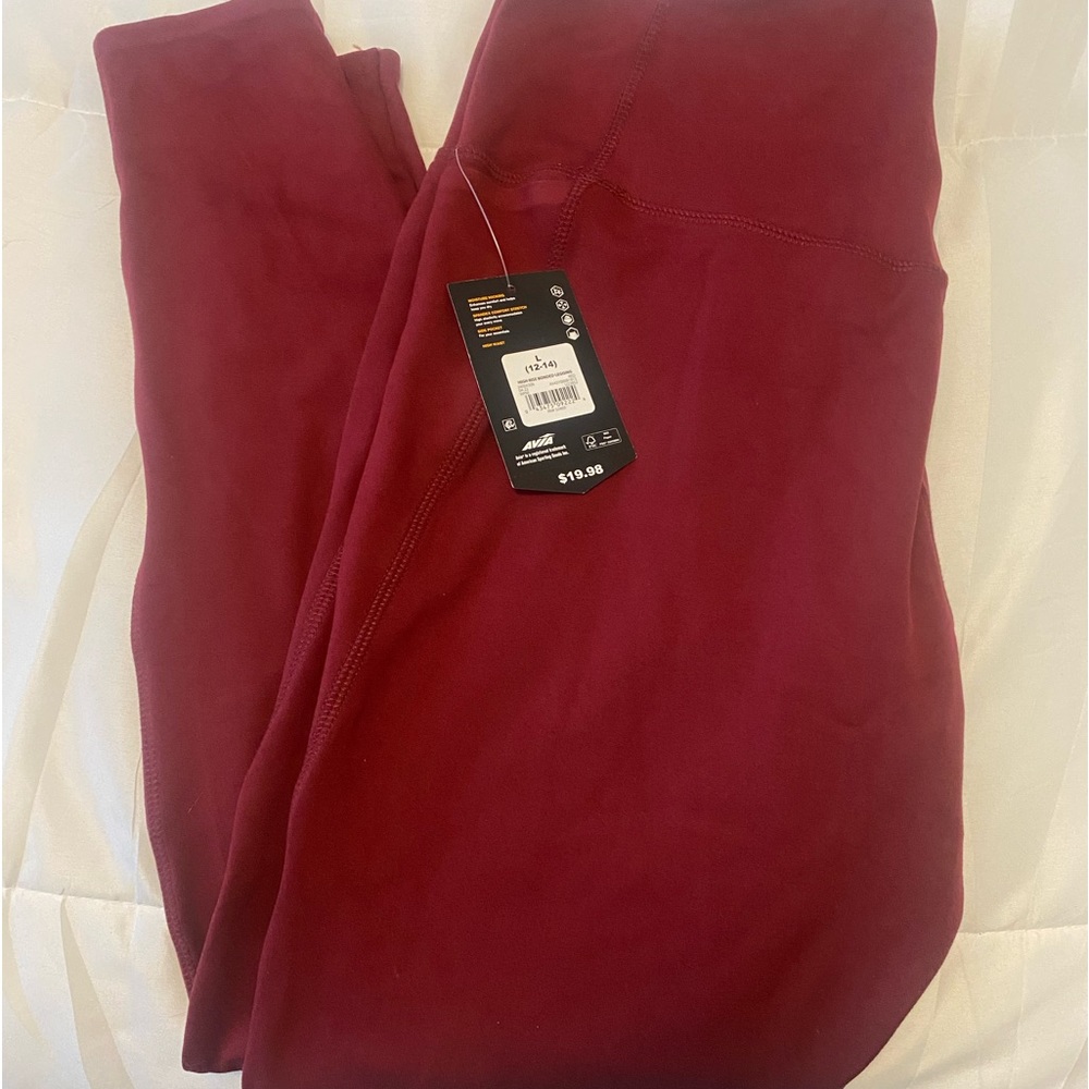 Burgundy. Size L. Pockets. Never worn.